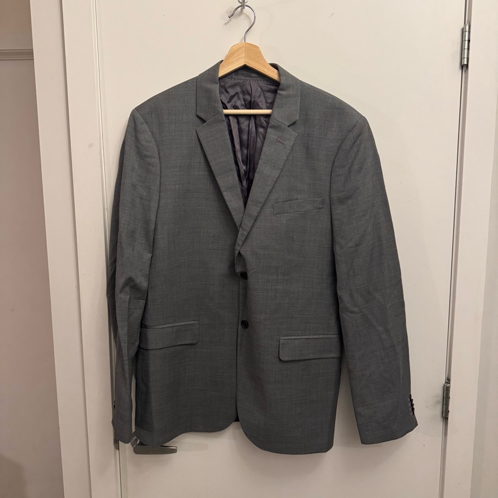 H&M Gray Sport Coat Modern Fit Blazer